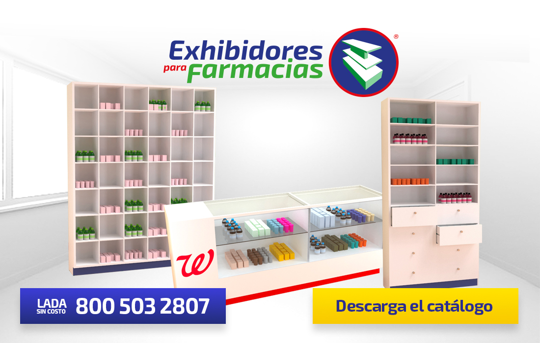 Exhibidores Grandes para Farmacias